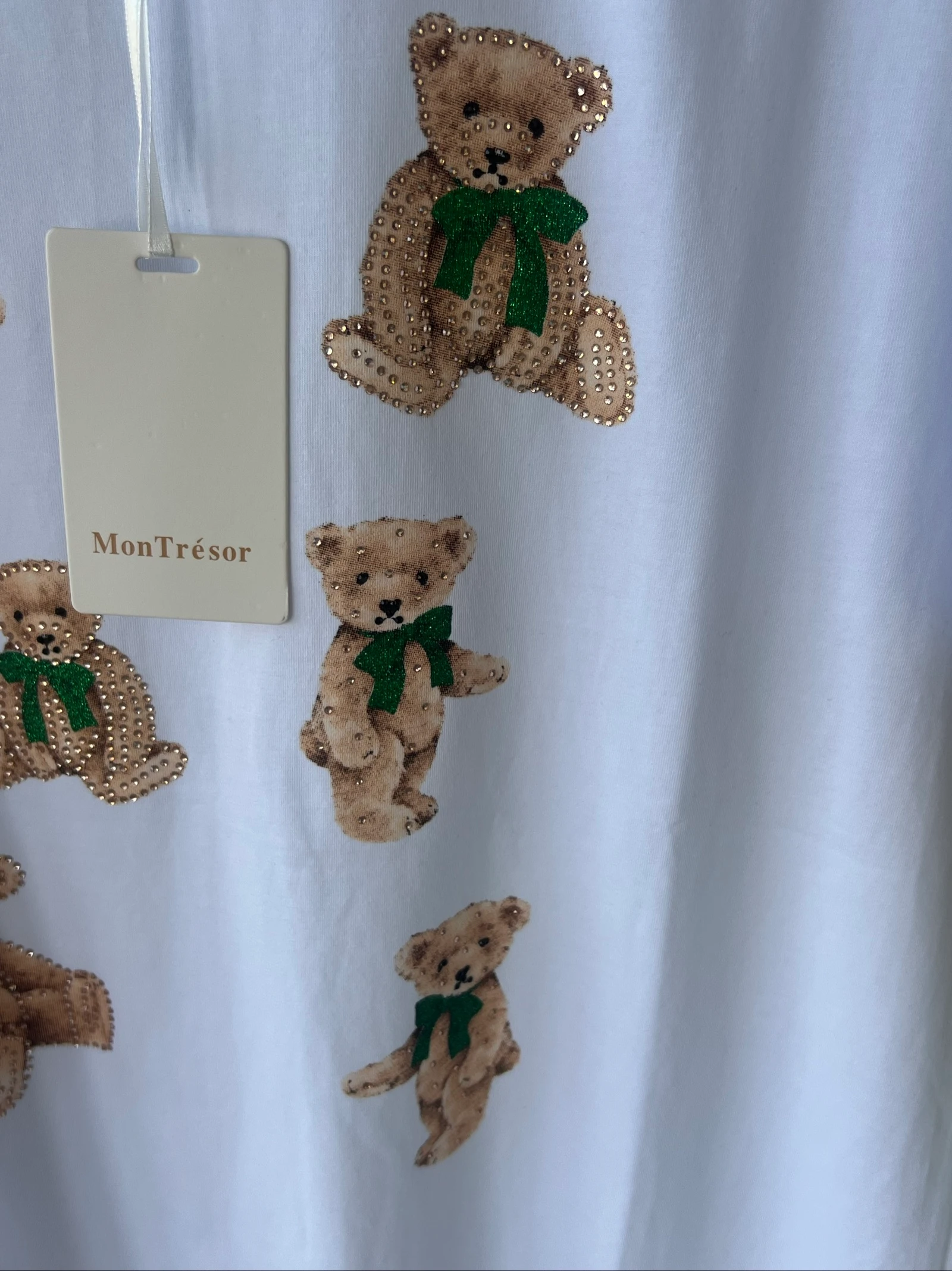 🧸 T-shirt branca com ursinhos M/L 🧸 – photo 3